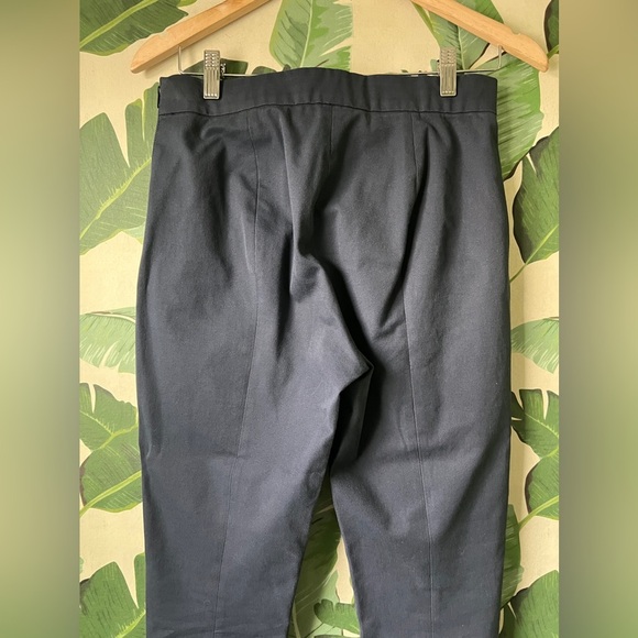 Everlane Trousers The Back Slit Navy Blue Size 6 - Picture 8 of 10